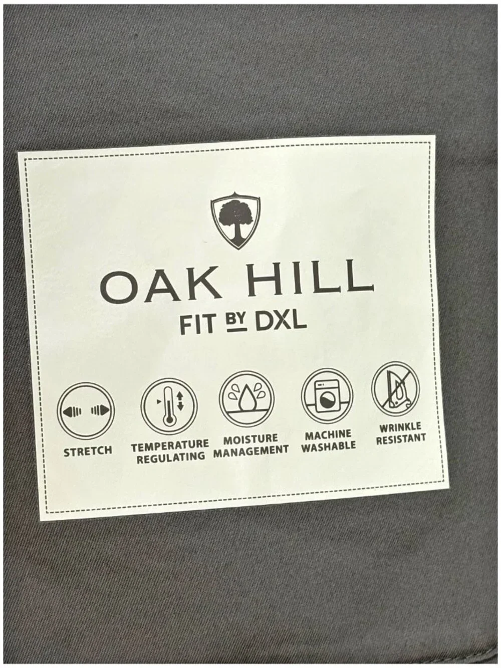 Oak Hill Fit Gray Twill Performance Big Tall Blazer Sport Coat